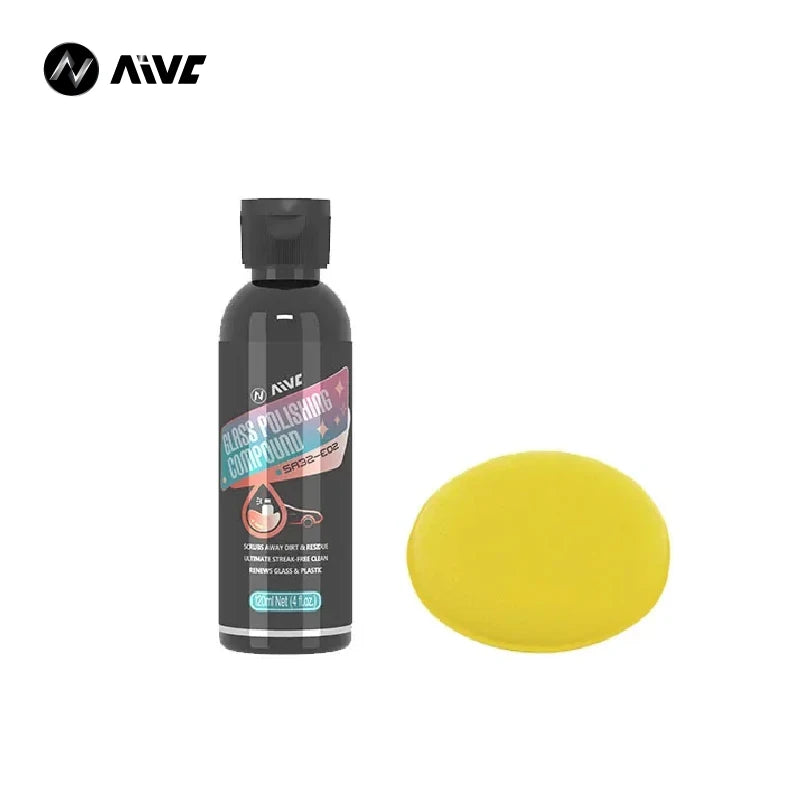 Car Glass Oil Film Cleaner Remover AIVC Shiny Car Stuff Windshield Coating Agent Glass Polishing Water Stain Removal Anti-rain 120ML