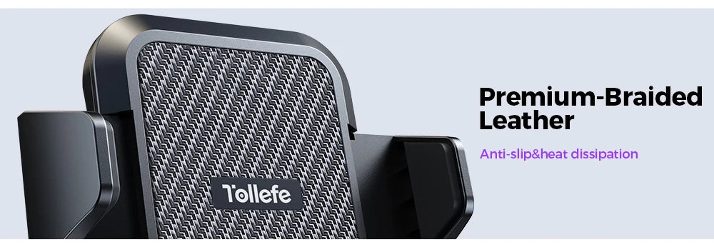 Tollefe Universal Car Phone Holder Military-Grade Protection Big Phone And Thick Cases Friendly Hands Free Air Vent Car Mount
