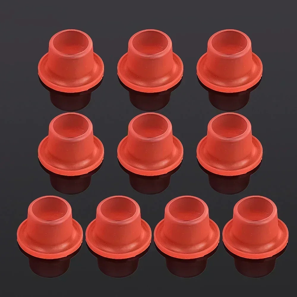 50/10PCS Faucet Leak-proof Sealing Gasket Washer Silicone Raw Belt Triangle Valve Rubber Pipe Hose Prevent Dripping Leakage Plug Red