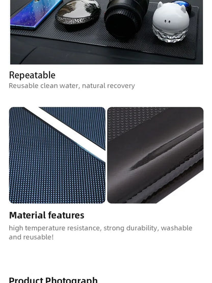 Car Non Slip Mat Sticky Anti Slip PVC Pads Heat Resistant Car Dashboard Phone Sunglasses Holder Car Styling Lnterior