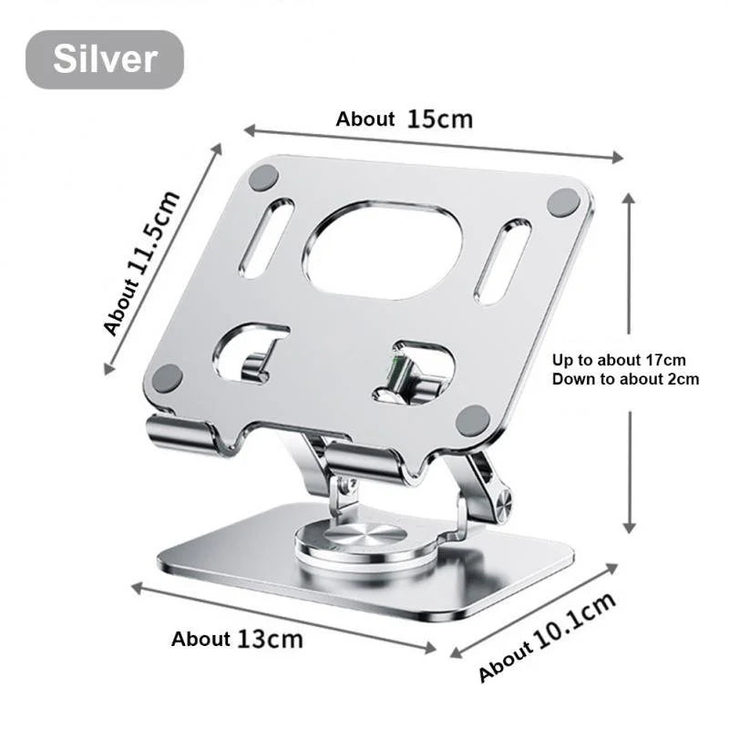 360 Tablet Desk Mobile Phone Holder Stand Adjustable Aluminum Alloy Desktop Lazy Bracket Foldable For iPhone iPad Laptop Samsung