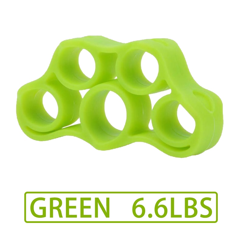 Silicone Grip Device Finger Exercise Stretcher Arthritis Hand Grip Trainer Strengthen Rehabilitation Training To Relieve Pain green6.6LB