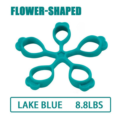Silicone Grip Device Finger Exercise Stretcher Arthritis Hand Grip Trainer Strengthen Rehabilitation Training To Relieve Pain Flower-lake bl 8.8LB
