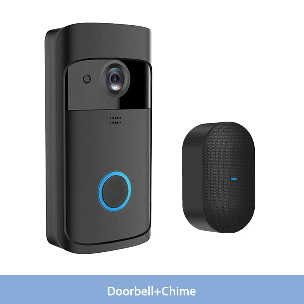 Smart Doorbell Camera Wifi Wireless Video Doorbell Call Intercom for Apartments Door Bell with Free Cloud Storage Home WiFi Bell CN Doorbell x Chime