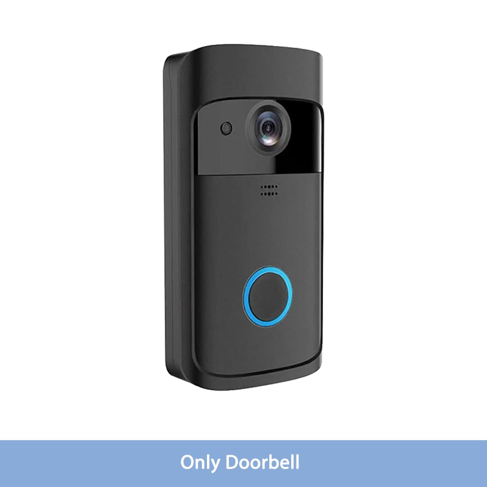 Smart Doorbell Camera Wifi Wireless Video Doorbell Call Intercom for Apartments Door Bell with Free Cloud Storage Home WiFi Bell CN Only Doorbell