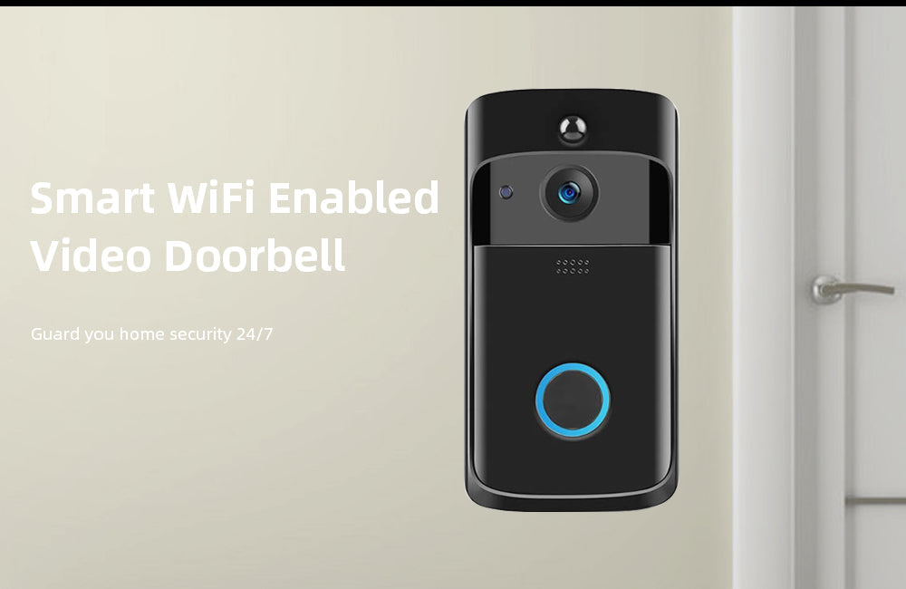 Smart Doorbell Camera Wifi Wireless Video Doorbell Call Intercom for Apartments Door Bell with Free Cloud Storage Home WiFi Bell