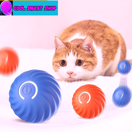 Smart Electric Cat Ball Toys Training Self-moving Kitten Automatic Rolling Cat Toys Indoor Interactive Playing Cats Accessories