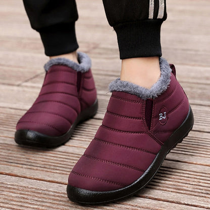 Sneakers Winter Women Waterproof Shoes Comfortable Platform Shoes Walking Platform Sneakers Ankle Black Mujer Shoes Woman