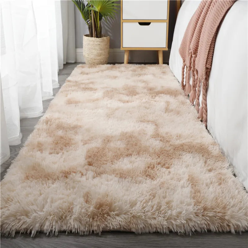 Soft Carpet for Living Room Plush Rug Fluffy Thick Carpets Bedroom Area Long Rugs Anti-slip Floor Mat Gray Kids Room Velvet Mats 3