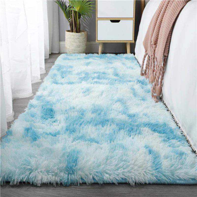 Soft Carpet for Living Room Plush Rug Fluffy Thick Carpets Bedroom Area Long Rugs Anti-slip Floor Mat Gray Kids Room Velvet Mats 7