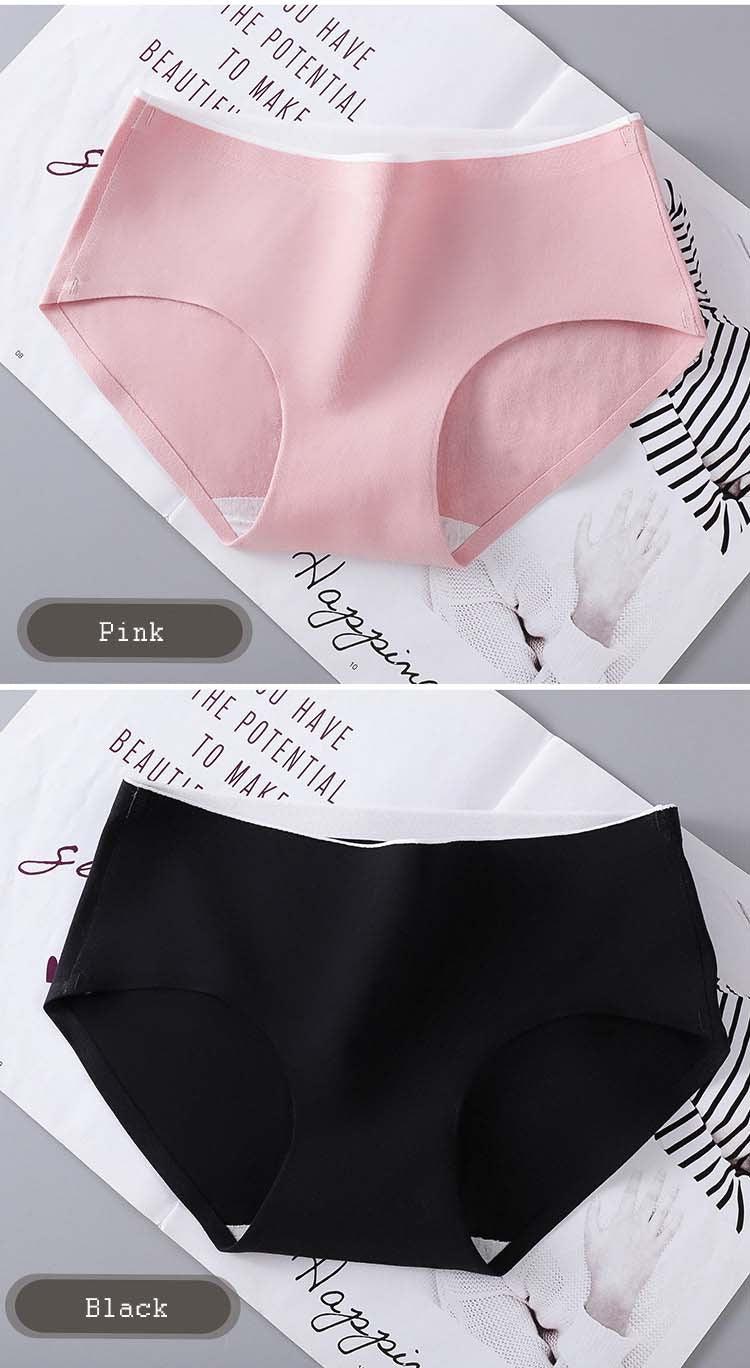 Solid Panties New Leakproof Antibacterial Cotton Briefs SexyPink Cute Girls Underwear for Women Large size shorts