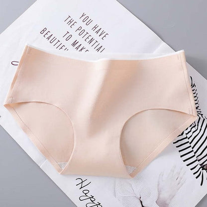 Solid Panties New Leakproof Antibacterial Cotton Briefs SexyPink Cute Girls Underwear for Women Large size shorts skin 5pcs