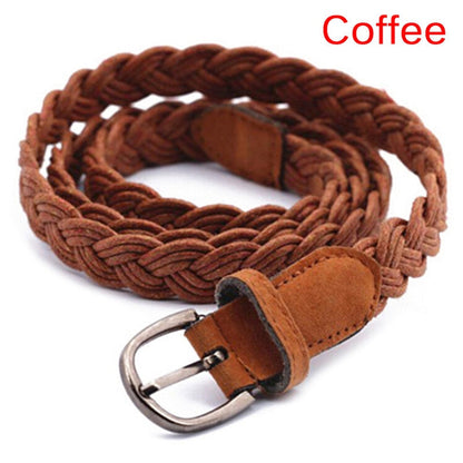 Stretch Canvas Leather Belts for Men Female Casual Knitted Woven Military Tactical Strap Male Elastic Belt for Pants Jeans as picture 14