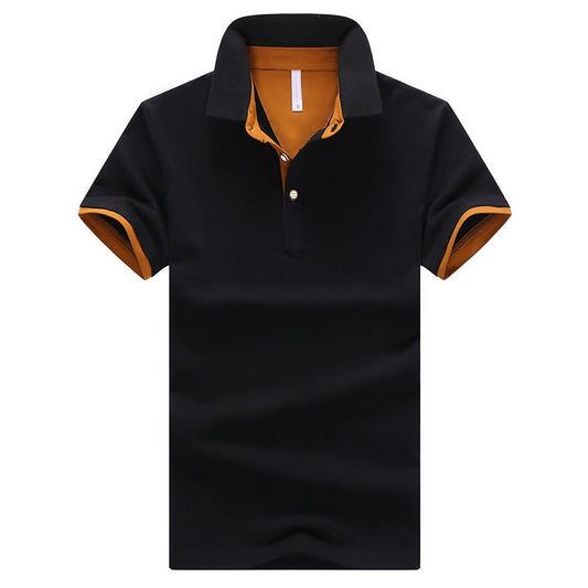 Summer Brand Short Sleeve Polo Shirt Men Turn-Over Collar Fashion Casual Slim Breathable Solid Color Business Men's Polo Shirt