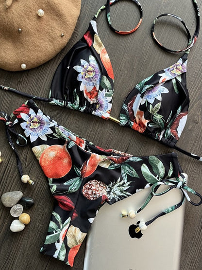 Summer Sexy Printed Swimwear 2023 Women Bikinis Sets Fashion Bandage Push Up Swimming Suit Brazilian Beachwear Bathing Suit