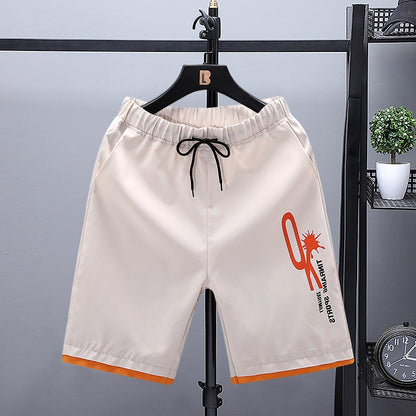 Summer Shorts Men Free Shipping Casual Shorts Male Short Pants Sports Plus Size Patchwork Boy Streetwear Shorts Men 235-Khaki