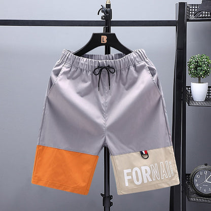 Summer Shorts Men Free Shipping Casual Shorts Male Short Pants Sports Plus Size Patchwork Boy Streetwear Shorts Men 231-Grey