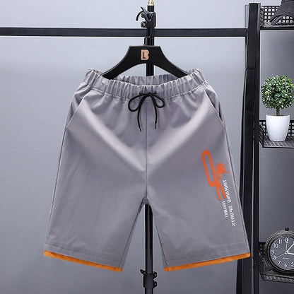 Summer Shorts Men Free Shipping Casual Shorts Male Short Pants Sports Plus Size Patchwork Boy Streetwear Shorts Men 235-Grey