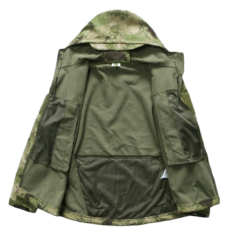 TAD Gear Tactical Softshell Camouflage Jacket Set Men Army Windbreaker Waterproof Hunting Clothes Set Military Outdoors Jacket