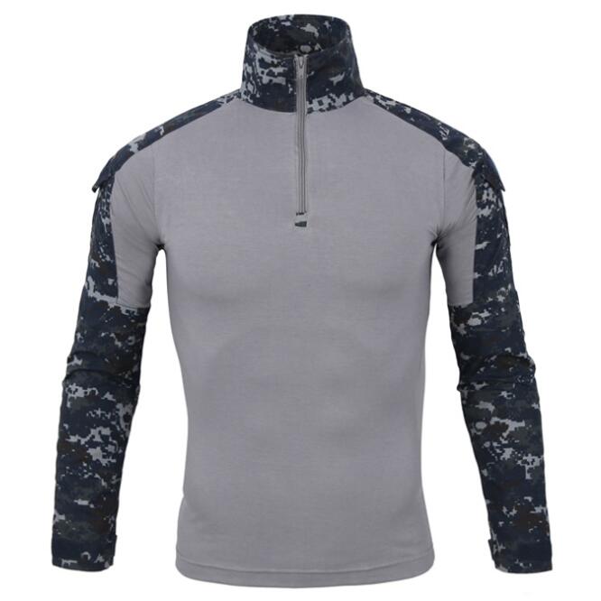 Tactical Camouflage Uniform Military Clothes Outdoor Army Filde Fight Combat Tops T Shirts Hiking Camping Cargo Pants Tracksuit sea tops