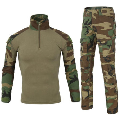 Tactical Camouflage Uniform Military Clothes Outdoor Army Filde Fight Combat Tops T Shirts Hiking Camping Cargo Pants Tracksuit