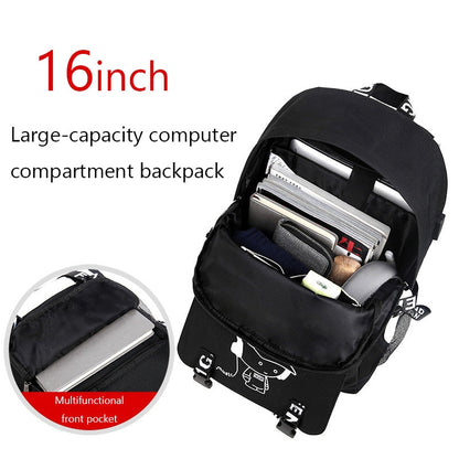 Teenage Waterproof Backpack Cute Kids Black Nylon School Bags For Boys Laptop Anti Theft Backpack Men Book Bag Sac A Dos