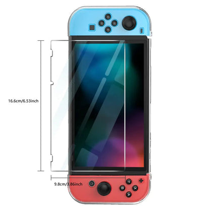 Tempered Glass Screen Protector Compatible-Nintendo Switc/ Switch Lite/ Switch OLED Hard Protector Film for Switch Game Console 2PC Switch