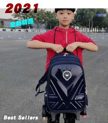 Trolley Children School Bags With Wheels Mochila Kids Backpack Trolley Luggage For Girls Boys backpack Escolar Backbag Schoolbag