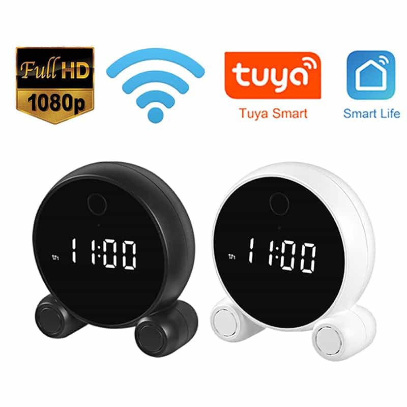 Tuya Mini Cam: HD Camcorder, Alarm Clock & Night Vision Security Cam with Wifi & IP Micro Cam