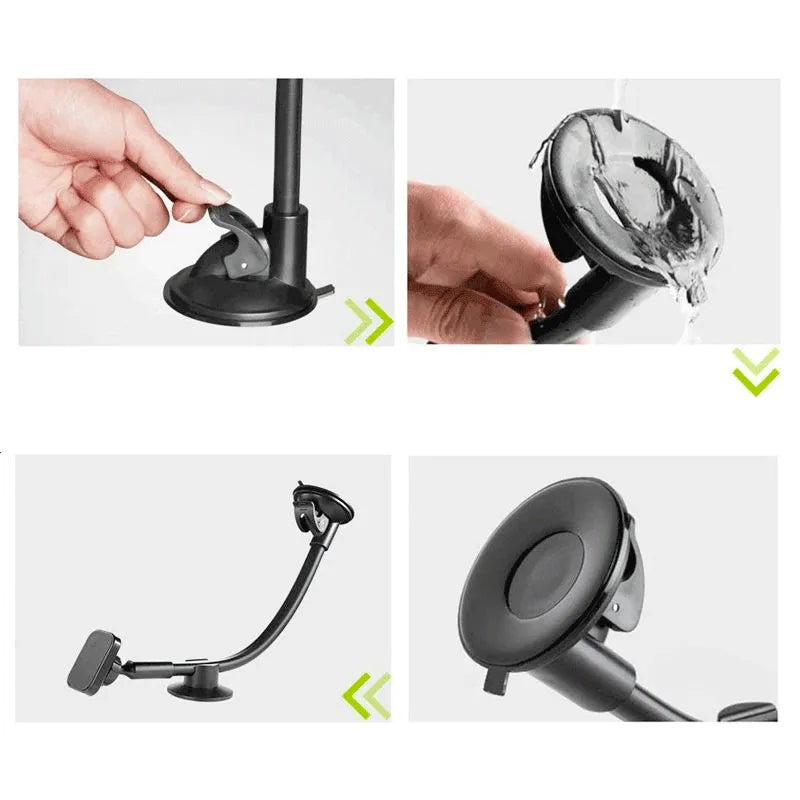 Universal Magnetic Phone Holder Car Long Arm Windshield Dashboard Magnet Car Holder Mount Dock For Phone Mobile Stand For iPhone