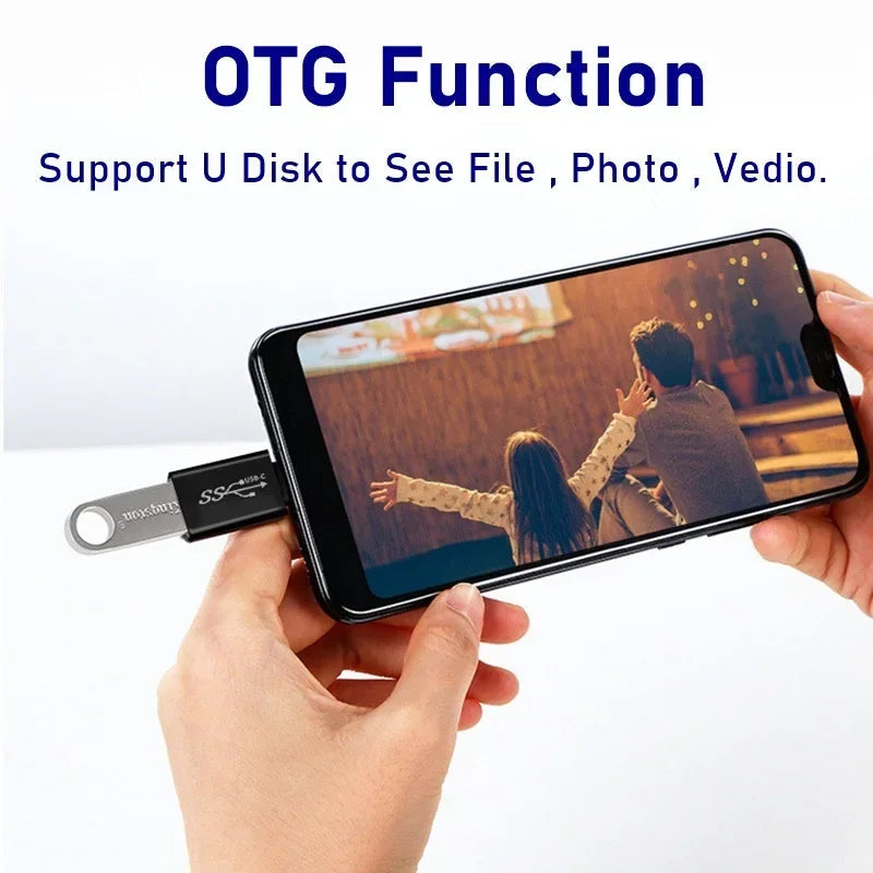 Universal OTG Type C Adapter USB C Male to Micro USB Female USB-C Converter for Macbook Samsung Note 20 Ultral Huawei Connector