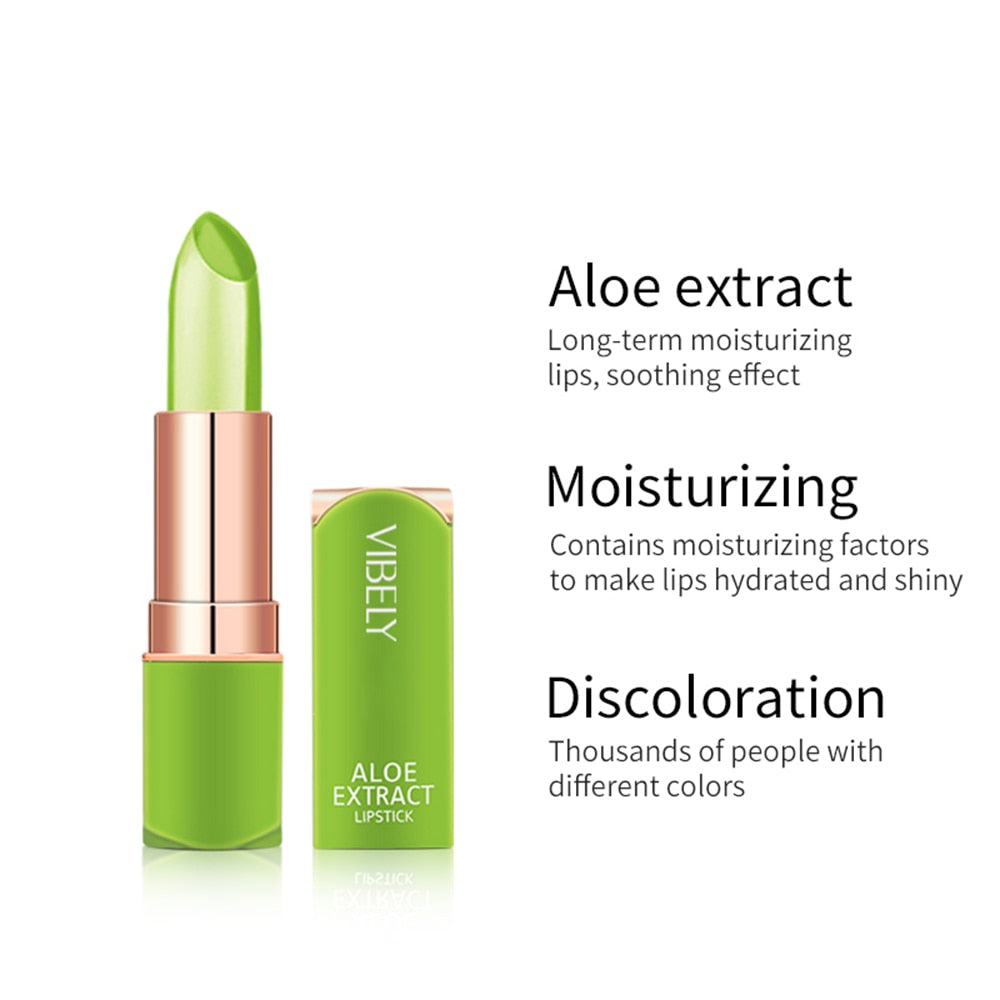 VIBELY New 7 Color Color Mood Changing Lip Balm Natural Aloe Vera Lipstick Long Lasting Moisturizing Makeup Cosmetics for Women