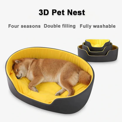 Very Soft Luxury Dog Bed Kennel Cat House Pet Cozy Cushion Pet Basket Puppy For Sofa Lounger Small Medium Dogs Beds Pillow Mat