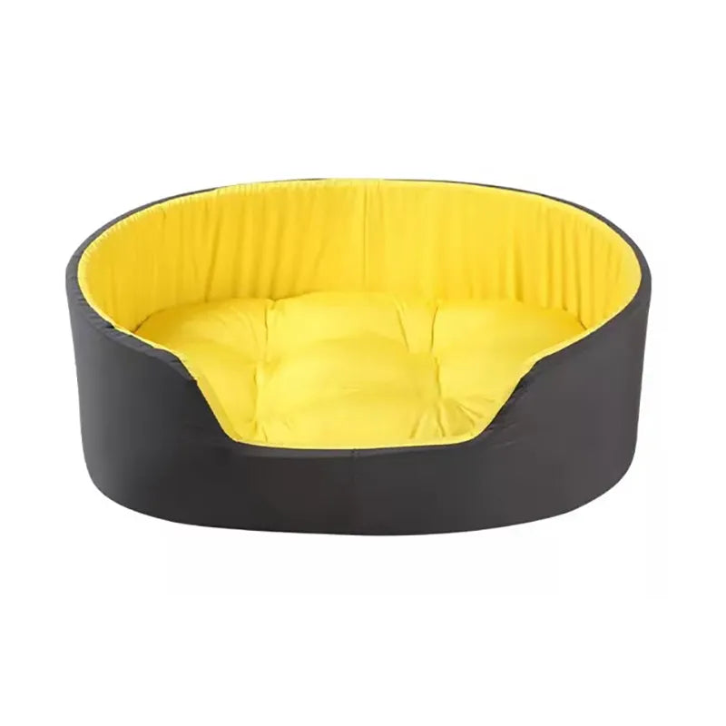 Very Soft Luxury Dog Bed Kennel Cat House Pet Cozy Cushion Pet Basket Puppy For Sofa Lounger Small Medium Dogs Beds Pillow Mat Black
