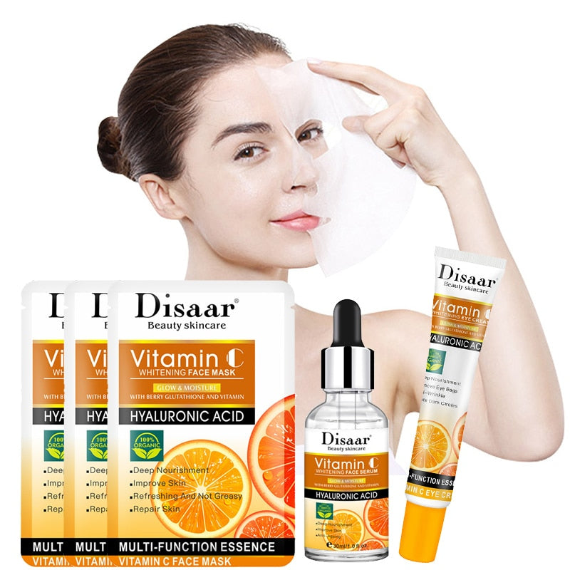 Vitamin C Face Serum Moisturizing Skin Mask Nicotinamide Improve Dullness Skin Facial Essence Eliminate Puffiness Eye Cream