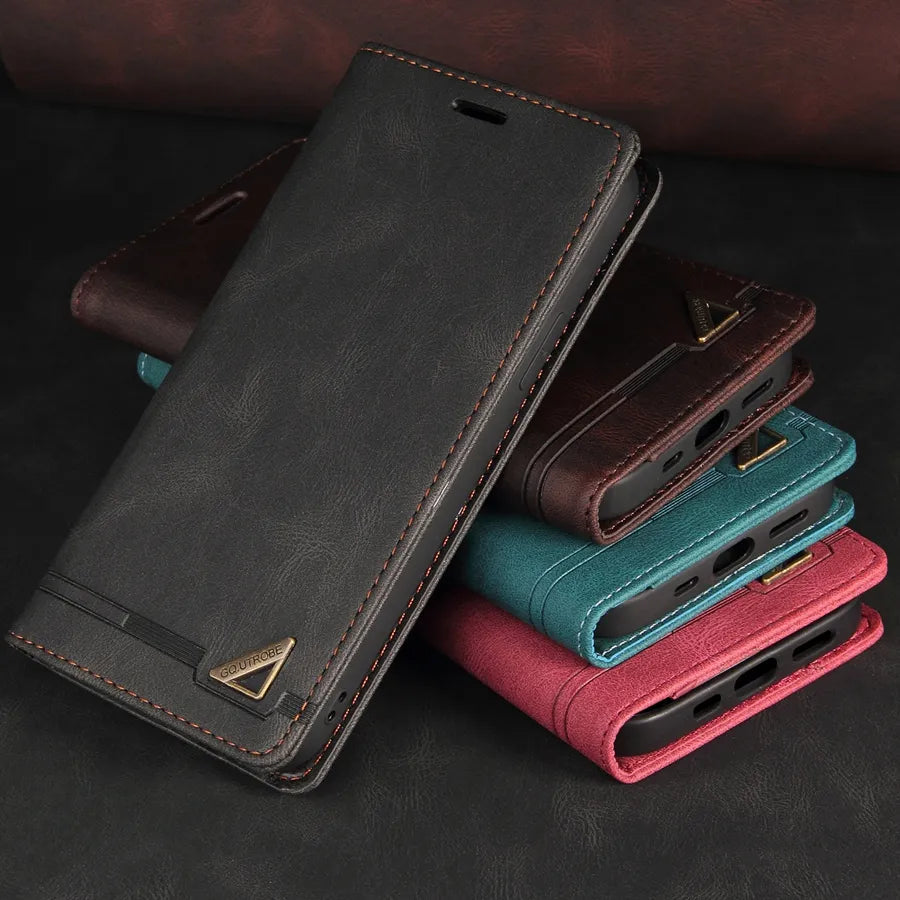 Wallet Flip Leather Case For Xiaomi Redmi 12C 10C 9A 9C Note 12 Pro Plus 11 Pro 11S 10 Pro 9 Pro 8T 7 Mi Poco M5 12T Pro