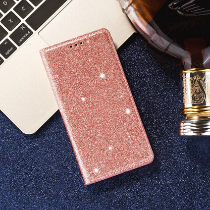 Wallet Glitter Leather Case For Xiaomi Redmi Note 12S 11 Pro 11S 10 Pro 9 Pro 8 12C 10C 9A 9C 9T Poco X5 Pro 11T 12T Pro 13 Lite