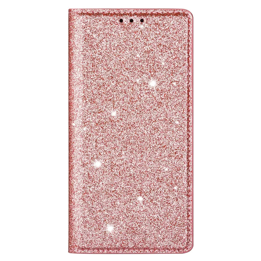 Wallet Glitter Leather Case For Xiaomi Redmi Note 12S 11 Pro 11S 10 Pro 9 Pro 8 12C 10C 9A 9C 9T Poco X5 Pro 11T 12T Pro 13 Lite