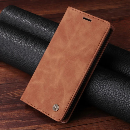 Wallet Magnetic Leather Case For Samsung Galaxy A73 A72 A71 A54 A53 A52 A51 A34 A33 A32 A23 A21S A14 A13 A12 A04 A8 2018 M13 M23 Brown