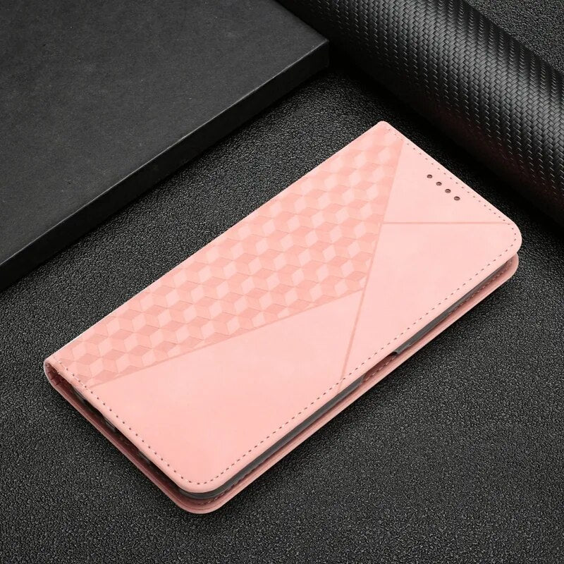 Wallet Magnetic Leather Case For Xiaomi 13 12T 11T Pro Redmi 12C 10C 9 Note 12 12S 12 Pro 11 Pro 10 10 Pro 9 Pro Poco X5 X3 NFC Rose gold