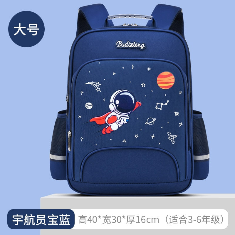 Waterproof Children School Bags For Boys Kids Backpack Orthopedic Backpack schoolbag Primary School backpack mochila large blue