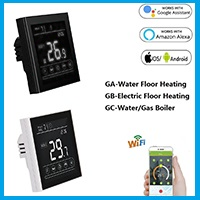 WiFi Smart Thermostat Touch screen Temperature controller for Water/Electric/Gas Boiler Works with Smart Home