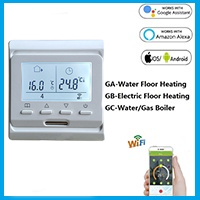 WiFi Smart Thermostat Touch screen Temperature controller for Water/Electric/Gas Boiler Works with Smart Home