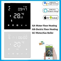 WiFi Smart Thermostat Touch screen Temperature controller for Water/Electric/Gas Boiler Works with Smart Home