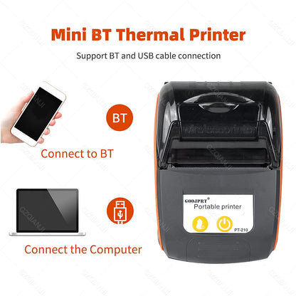 Wireless Mini Thermal Printers Portable Receipt Printer Bluetooth 58mm Mobile Phone Android POS PC Pocket Bill Makers Impresora