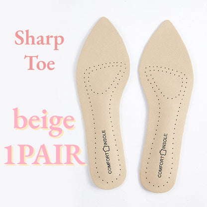 Women Sandal Insoles Antislip Soft Bottom Breathable Deodorzation High Heel Insoles High-Heeled Shoes Sole Stickers Pad1Pair Beige Sharp