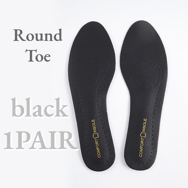 Women Sandal Insoles Antislip Soft Bottom Breathable Deodorzation High Heel Insoles High-Heeled Shoes Sole Stickers Pad1Pair Black Round