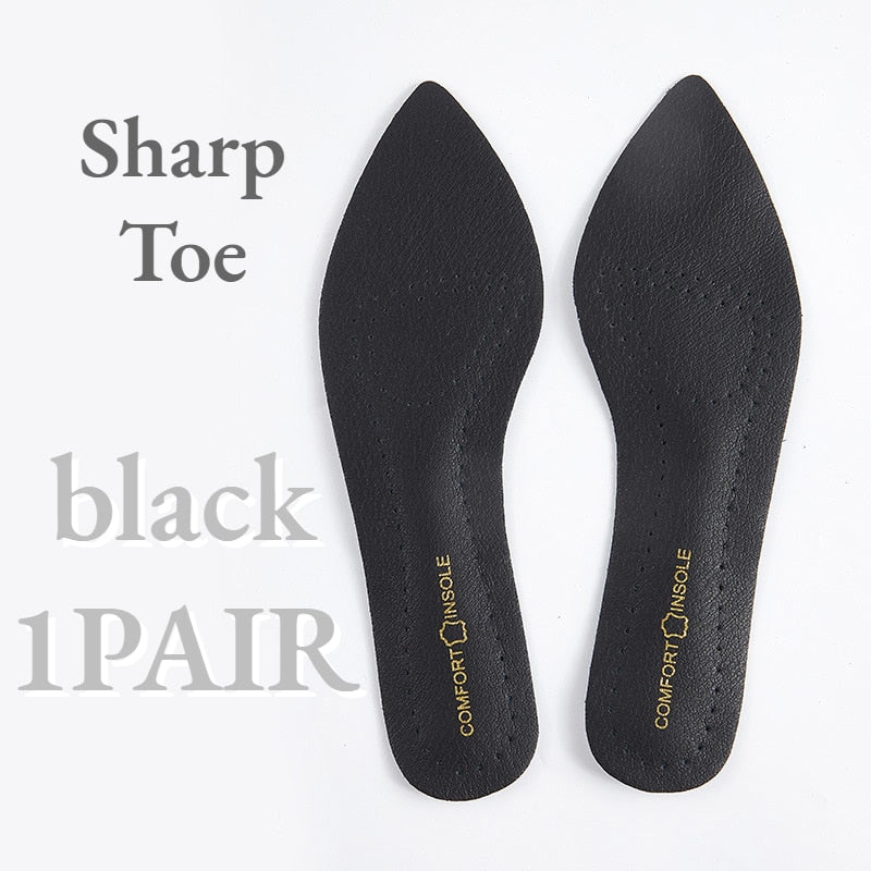 Women Sandal Insoles Antislip Soft Bottom Breathable Deodorzation High Heel Insoles High-heeled Shoes Sole Stickers Pad1Pair Black sharp