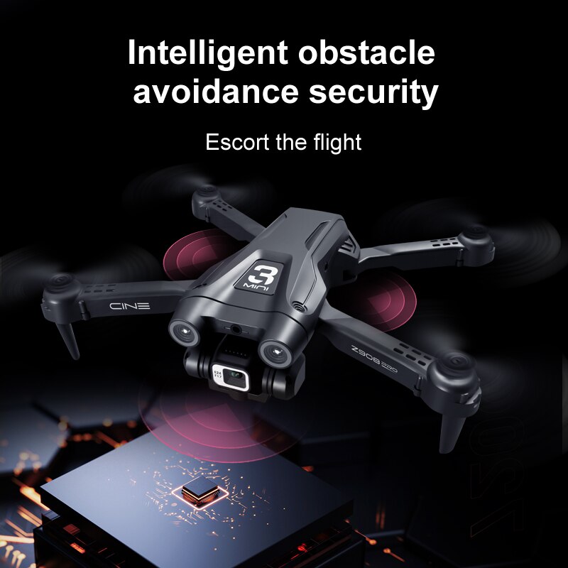 Z908 Pro Drone Professional 4K HD Camera Mini4 Dron Optical Flow Localization Three Sided Obstacle Avoidance Quadcopter Toy Gift