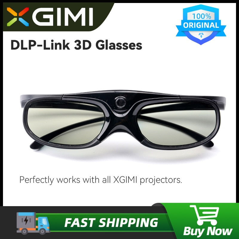 Original XGIMI Shutter 3D Glasses DLP-Link Liquid Crystal Rechargeable Virtual Reality LCD Glass for XGIMI H2 Horizon Halo AURA